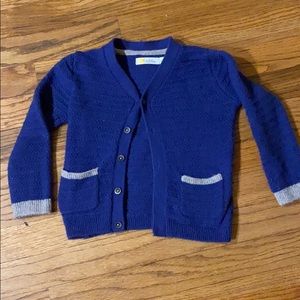 12/18 month Baby Boden Boys Navy wool cardigan